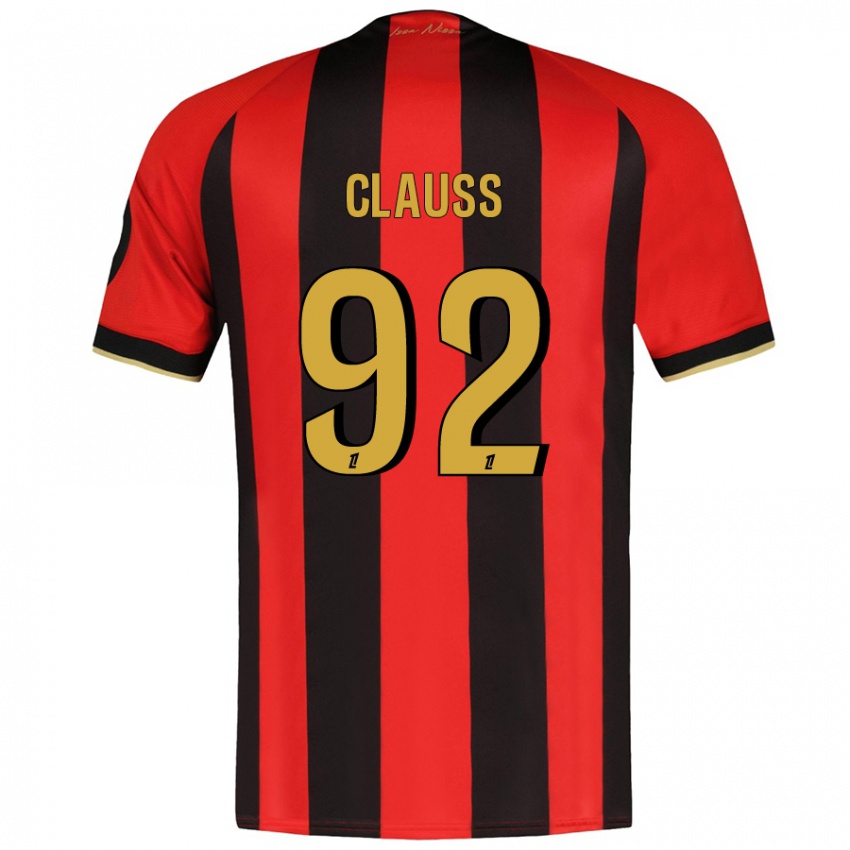 Heren Jonathan Clauss #92 Rood Zwart Thuisshirt Thuistenue 2024/25 T-Shirt