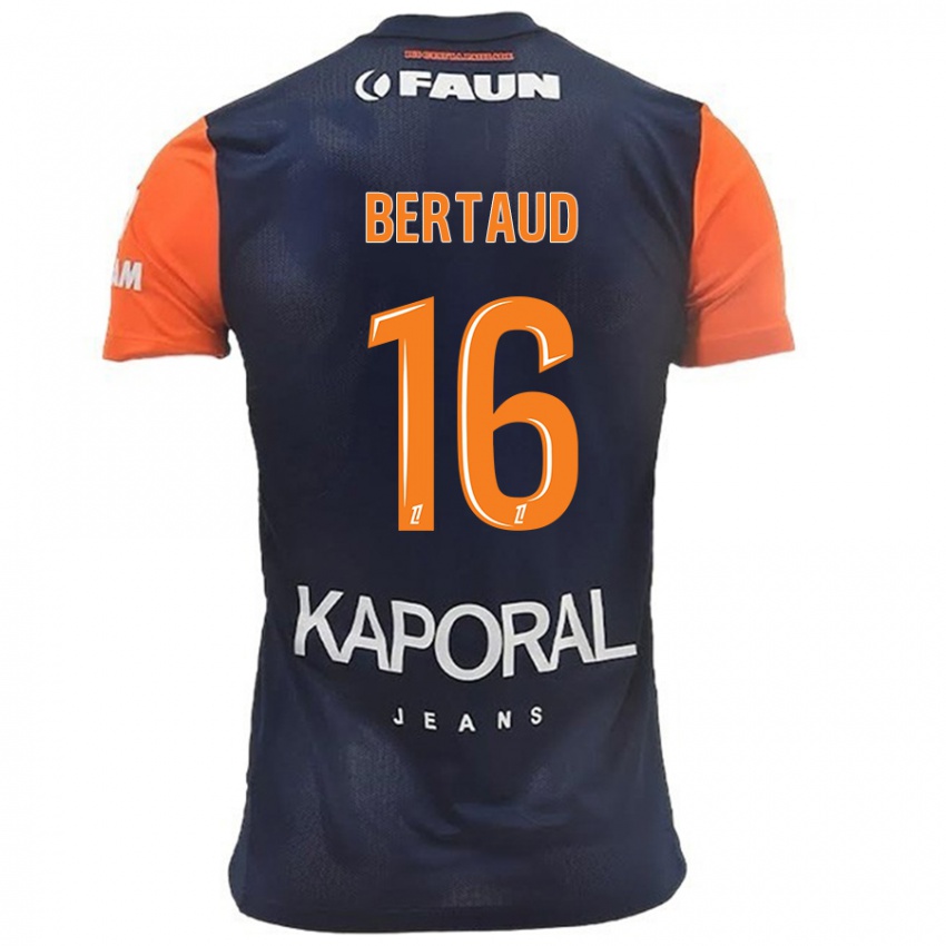 Heren Dimitry Bertaud #16 Marineblauw Oranje Thuisshirt Thuistenue 2024/25 T-Shirt