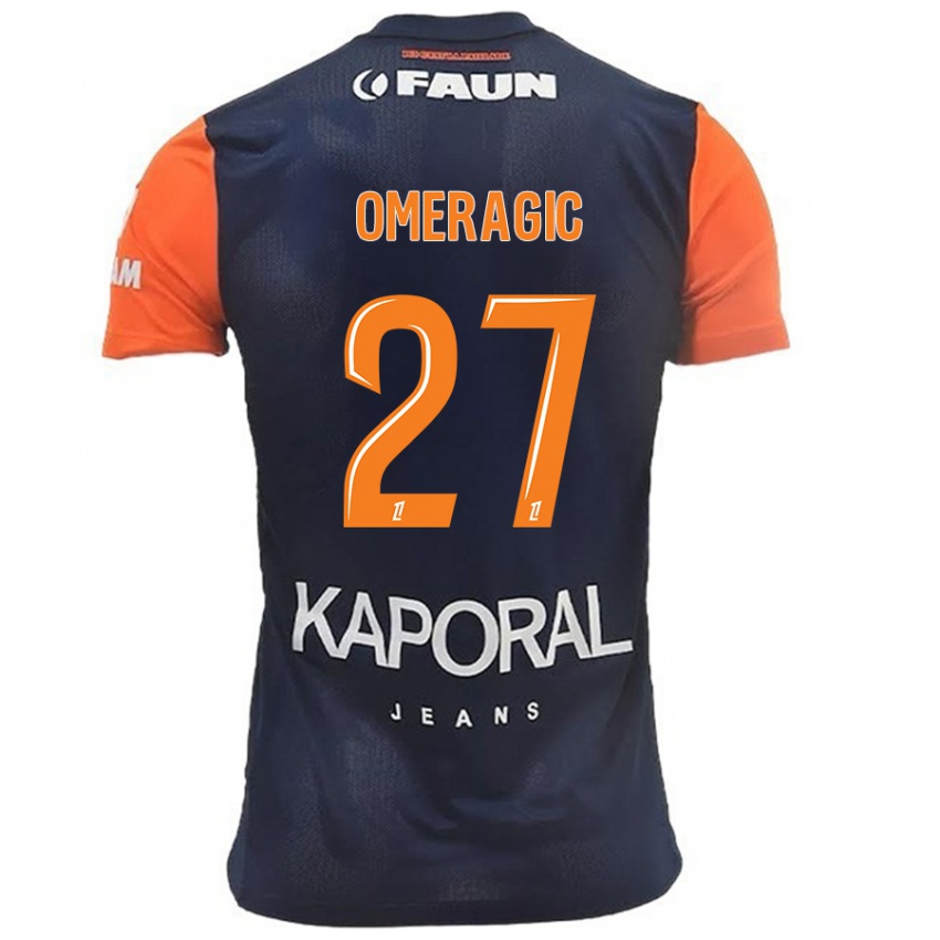 Heren Becir Omeragic #27 Marineblauw Oranje Thuisshirt Thuistenue 2024/25 T-Shirt