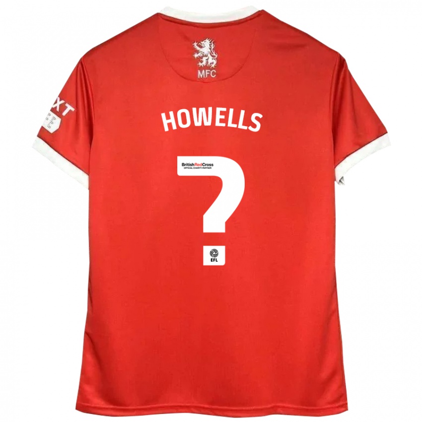 Heren Max Howells #0 Rood Wit Thuisshirt Thuistenue 2024/25 T-Shirt