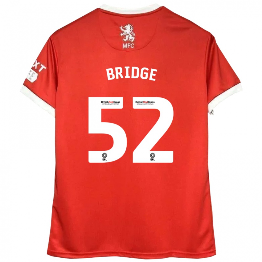 Heren Aj Bridge #52 Rood Wit Thuisshirt Thuistenue 2024/25 T-Shirt