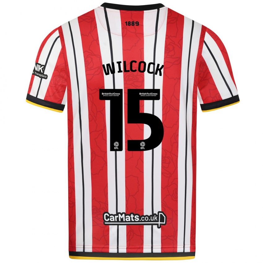 Heren Tamara Wilcock #15 Rood Witte Strepen Thuisshirt Thuistenue 2024/25 T-Shirt