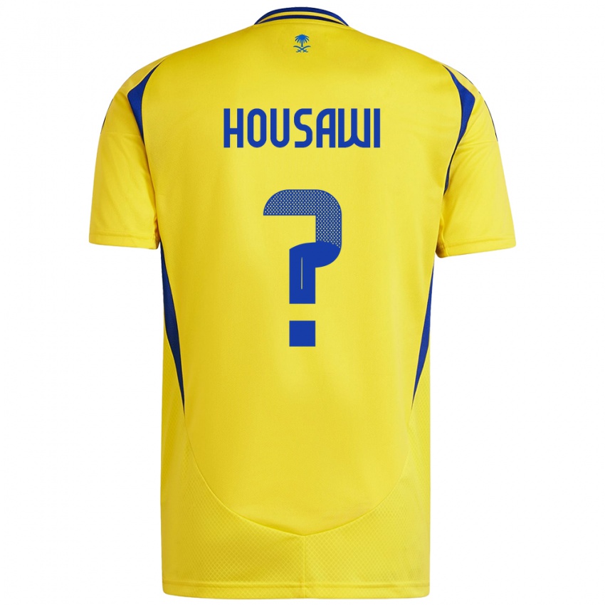 Heren Asser Housawi #0 Geel Blauw Thuisshirt Thuistenue 2024/25 T-Shirt