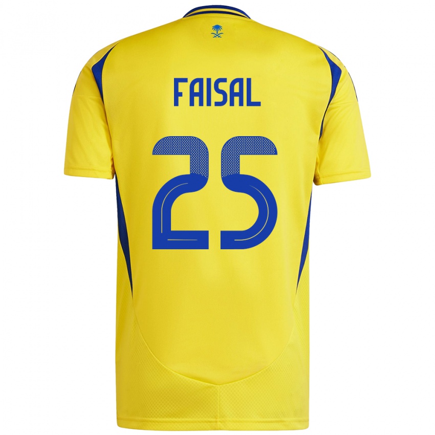 Heren Samira Faisal #25 Geel Blauw Thuisshirt Thuistenue 2024/25 T-Shirt