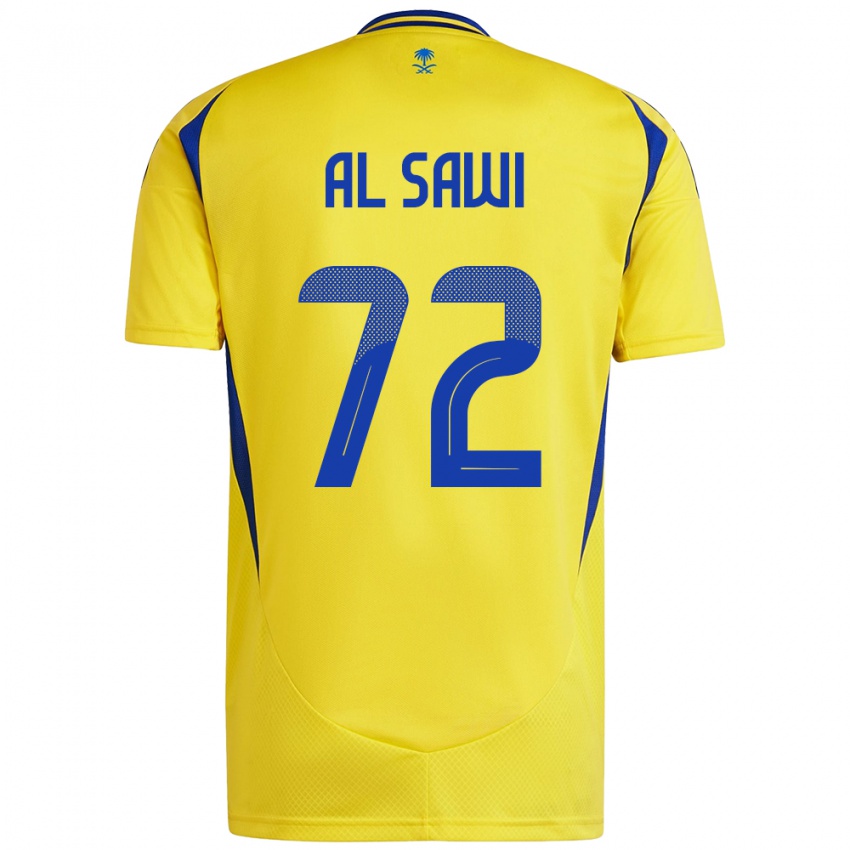 Heren Etaf Al-Sawi #72 Geel Blauw Thuisshirt Thuistenue 2024/25 T-Shirt