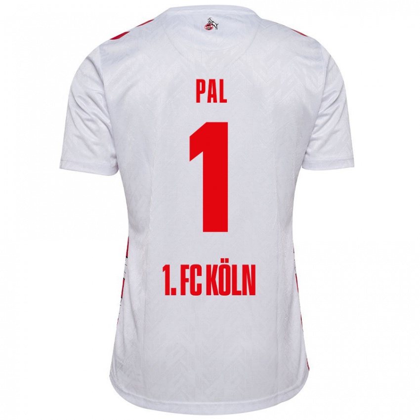 Heren Jasmin Pal #1 Wit Rood Thuisshirt Thuistenue 2024/25 T-Shirt