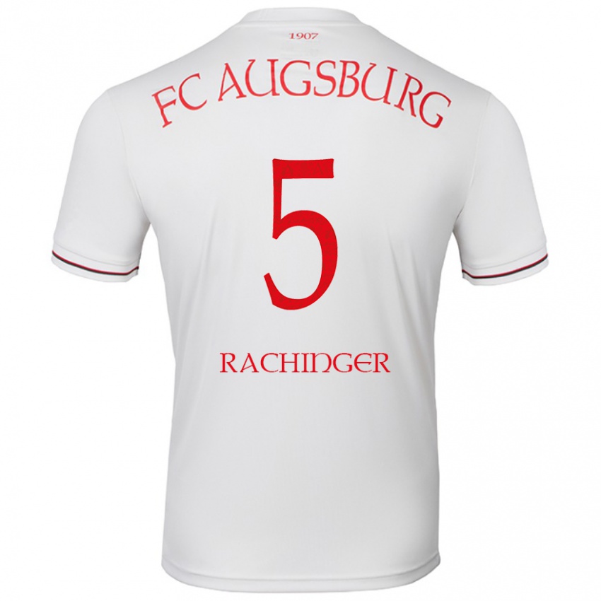 Heren Lorenz Rachinger #5 Wit Thuisshirt Thuistenue 2024/25 T-Shirt