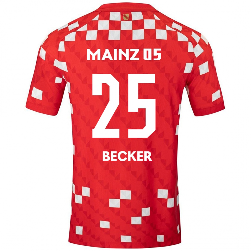 Heren Kathrin Becker #25 Wit Rood Thuisshirt Thuistenue 2024/25 T-Shirt