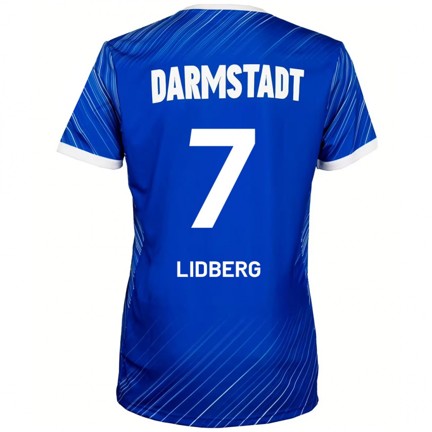 Heren Isac Lidberg #7 Blauw Wit Thuisshirt Thuistenue 2024/25 T-Shirt