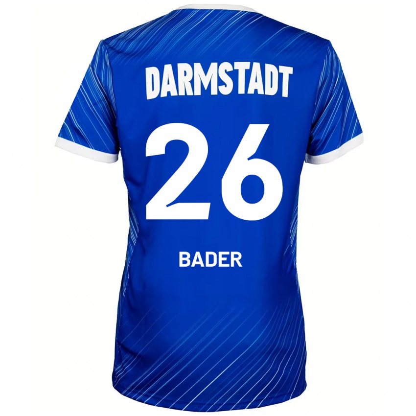 Heren Matthias Bader #26 Blauw Wit Thuisshirt Thuistenue 2024/25 T-Shirt