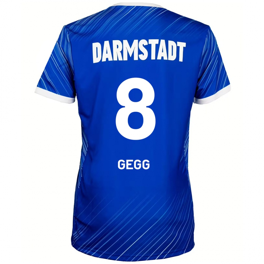 Heren Samir Gegg #8 Blauw Wit Thuisshirt Thuistenue 2024/25 T-Shirt