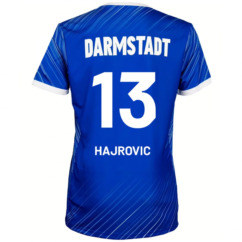 Heren Vahid Hajrovic #13 Blauw Wit Thuisshirt Thuistenue 2024/25 T-Shirt