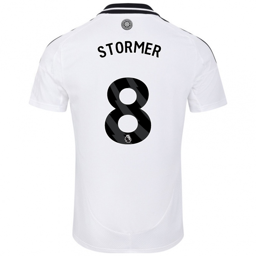 Heren Becky Stormer #8 Wit Thuisshirt Thuistenue 2024/25 T-Shirt