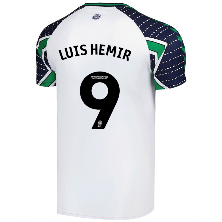 Heren Luis Semedo #9 Wit Uitshirt Uittenue 2024/25 T-Shirt