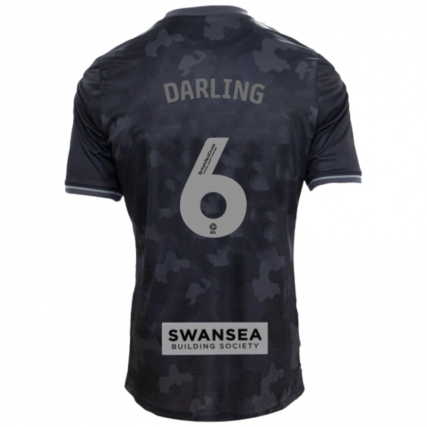 Heren Harry Darling #6 Zwart Uitshirt Uittenue 2024/25 T-Shirt