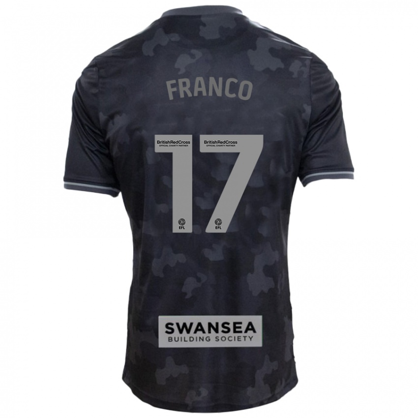 Heren Gonçalo Franco #17 Zwart Uitshirt Uittenue 2024/25 T-Shirt