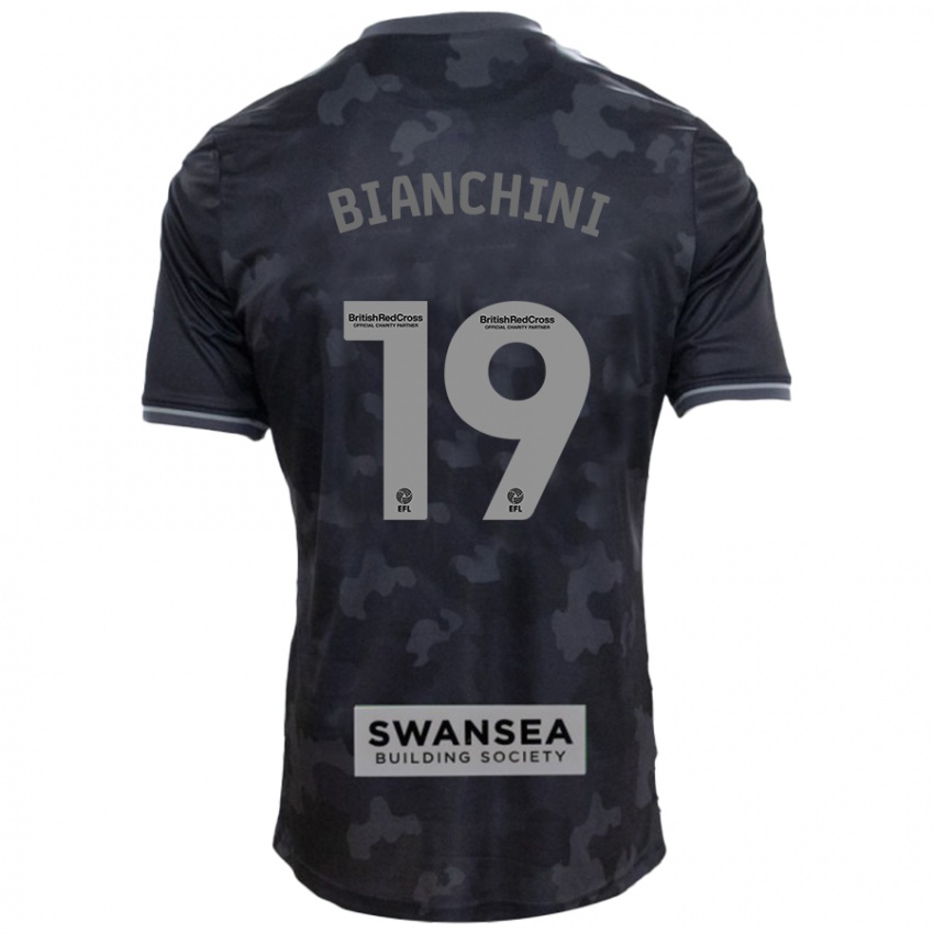 Heren Florian Bianchini #19 Zwart Uitshirt Uittenue 2024/25 T-Shirt