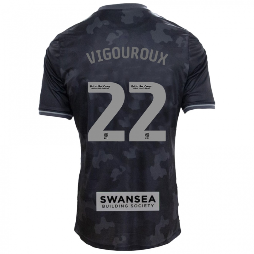 Heren Lawrence Vigouroux #22 Zwart Uitshirt Uittenue 2024/25 T-Shirt