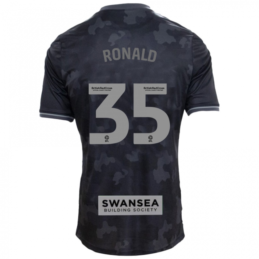 Heren Ronald #35 Zwart Uitshirt Uittenue 2024/25 T-Shirt