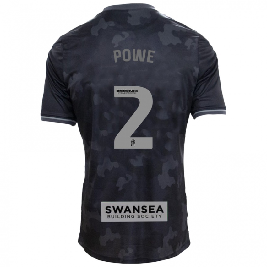 Heren Alicia Powe #2 Zwart Uitshirt Uittenue 2024/25 T-Shirt