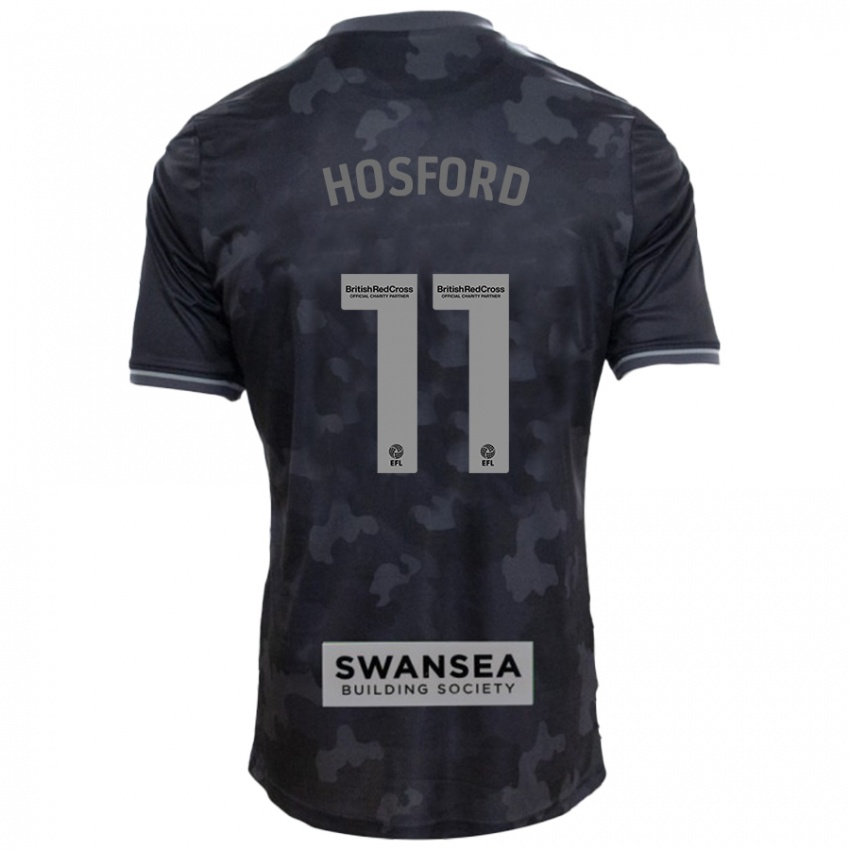 Heren Katy Hosford #11 Zwart Uitshirt Uittenue 2024/25 T-Shirt