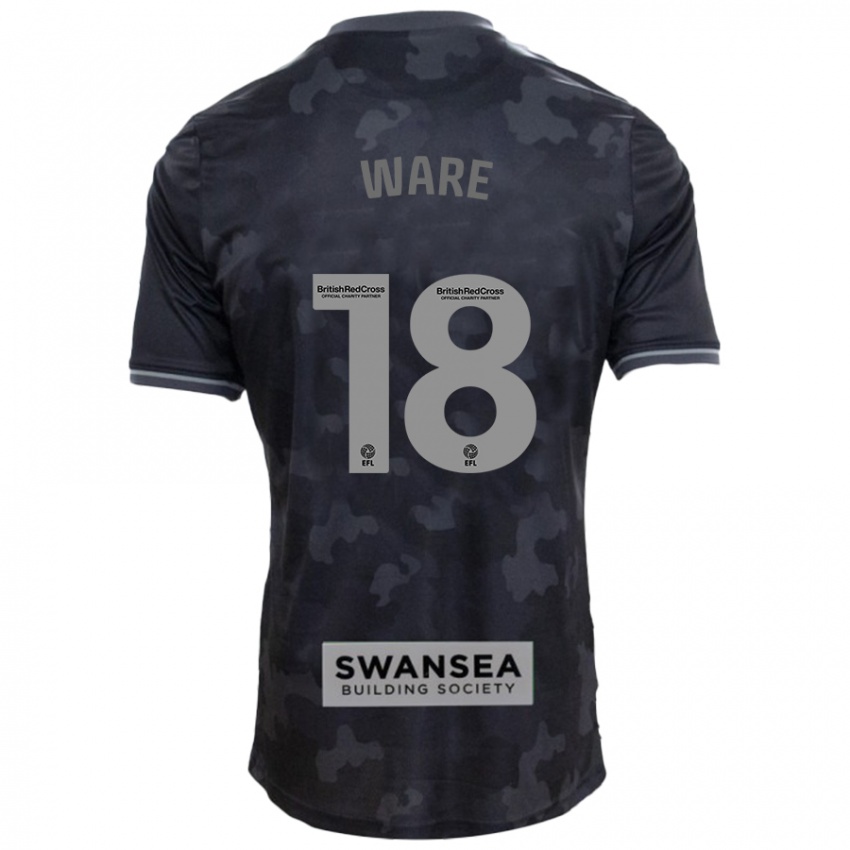 Heren Phoebe Ware #18 Zwart Uitshirt Uittenue 2024/25 T-Shirt