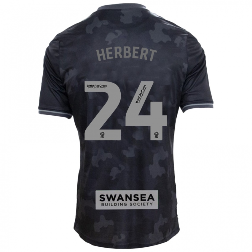 Heren Chelsea Herbert #24 Zwart Uitshirt Uittenue 2024/25 T-Shirt