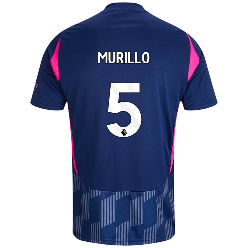 Heren Murillo #5 Koningsblauw Roze Uitshirt Uittenue 2024/25 T-Shirt