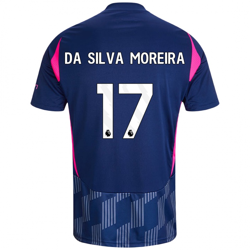 Heren Eric Da Silva Moreira #17 Koningsblauw Roze Uitshirt Uittenue 2024/25 T-Shirt