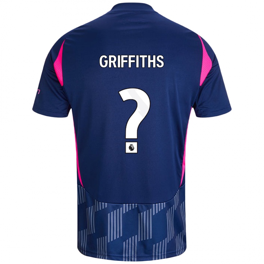 Heren Harry Griffiths #0 Koningsblauw Roze Uitshirt Uittenue 2024/25 T-Shirt