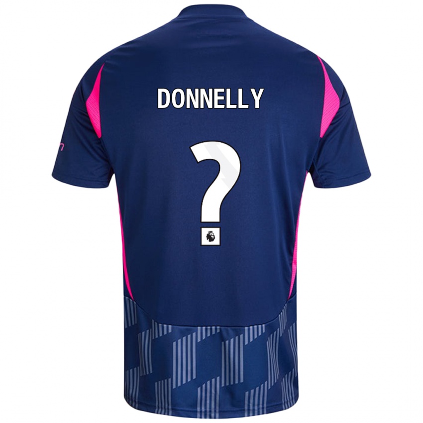 Heren Aaron Donnelly #0 Koningsblauw Roze Uitshirt Uittenue 2024/25 T-Shirt