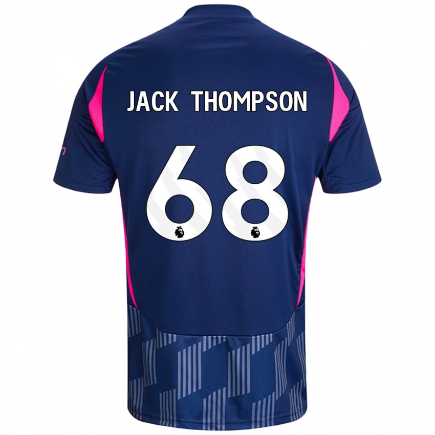 Heren Jack Thompson #68 Koningsblauw Roze Uitshirt Uittenue 2024/25 T-Shirt