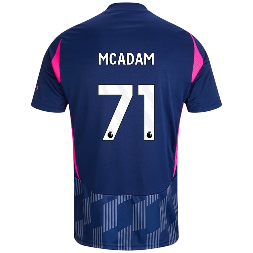 Heren Kyle Mcadam #71 Koningsblauw Roze Uitshirt Uittenue 2024/25 T-Shirt