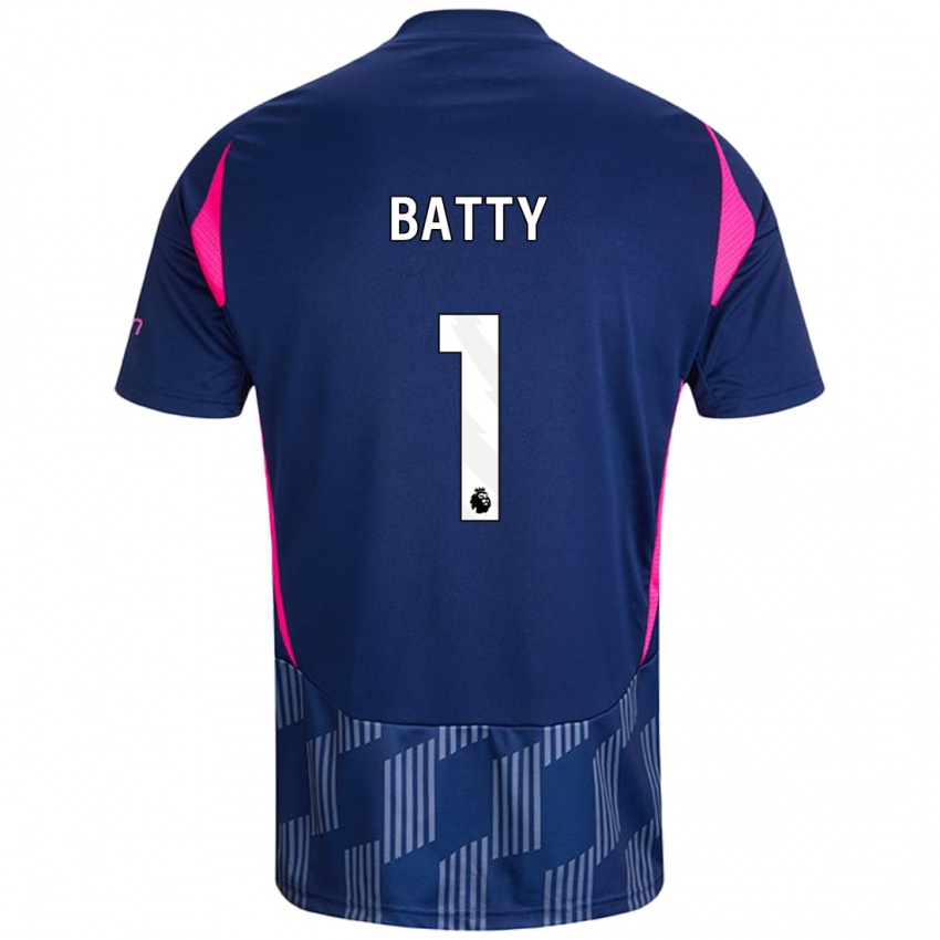 Heren Emily Batty #1 Koningsblauw Roze Uitshirt Uittenue 2024/25 T-Shirt