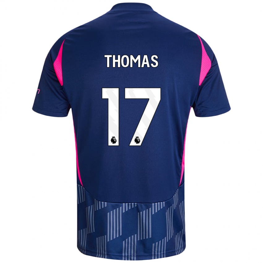 Heren Freya Thomas #17 Koningsblauw Roze Uitshirt Uittenue 2024/25 T-Shirt