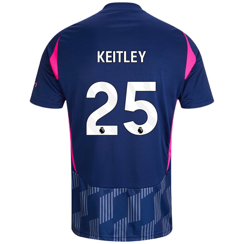 Heren Alice Keitley #25 Koningsblauw Roze Uitshirt Uittenue 2024/25 T-Shirt