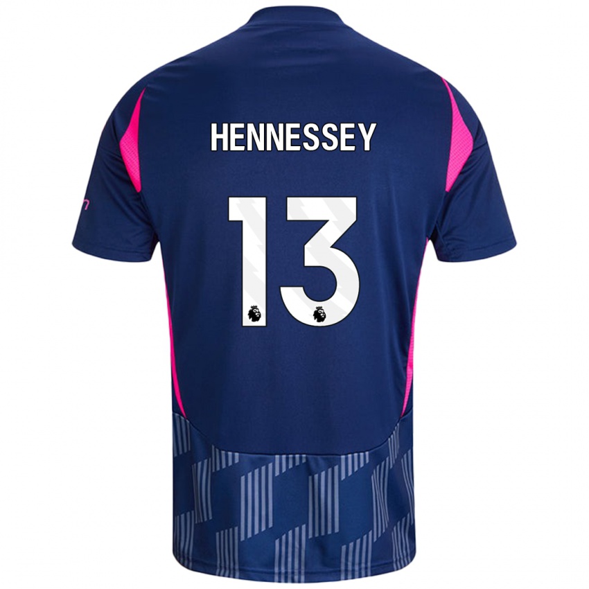 Heren Wayne Hennessey #13 Koningsblauw Roze Uitshirt Uittenue 2024/25 T-Shirt