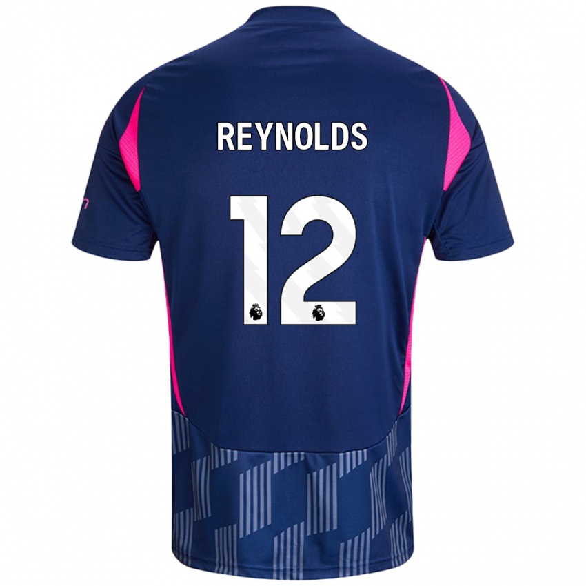 Heren Niamh Reynolds #12 Koningsblauw Roze Uitshirt Uittenue 2024/25 T-Shirt