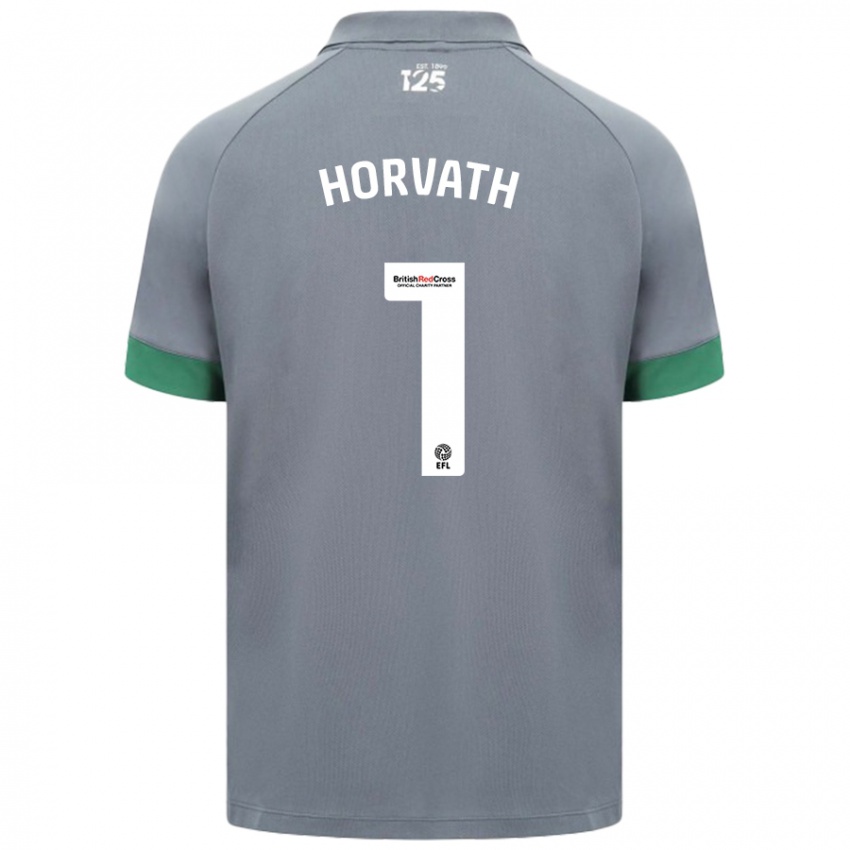 Heren Ethan Horvath #1 Donkergrijs Uitshirt Uittenue 2024/25 T-Shirt