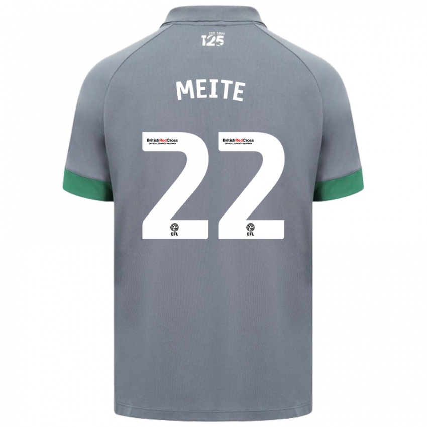 Heren Yakou Méïté #22 Donkergrijs Uitshirt Uittenue 2024/25 T-Shirt