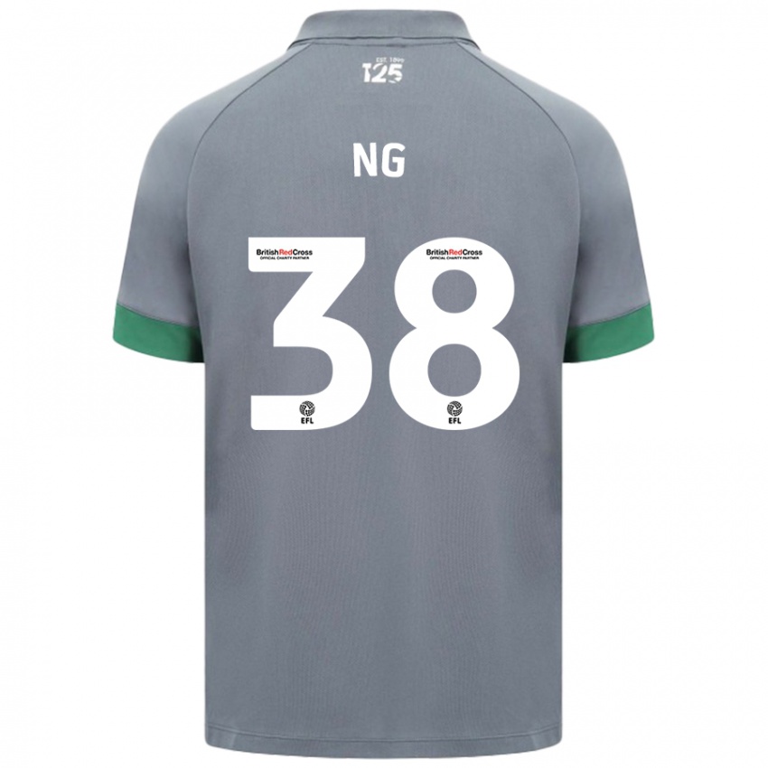 Heren Perry Ng #38 Donkergrijs Uitshirt Uittenue 2024/25 T-Shirt