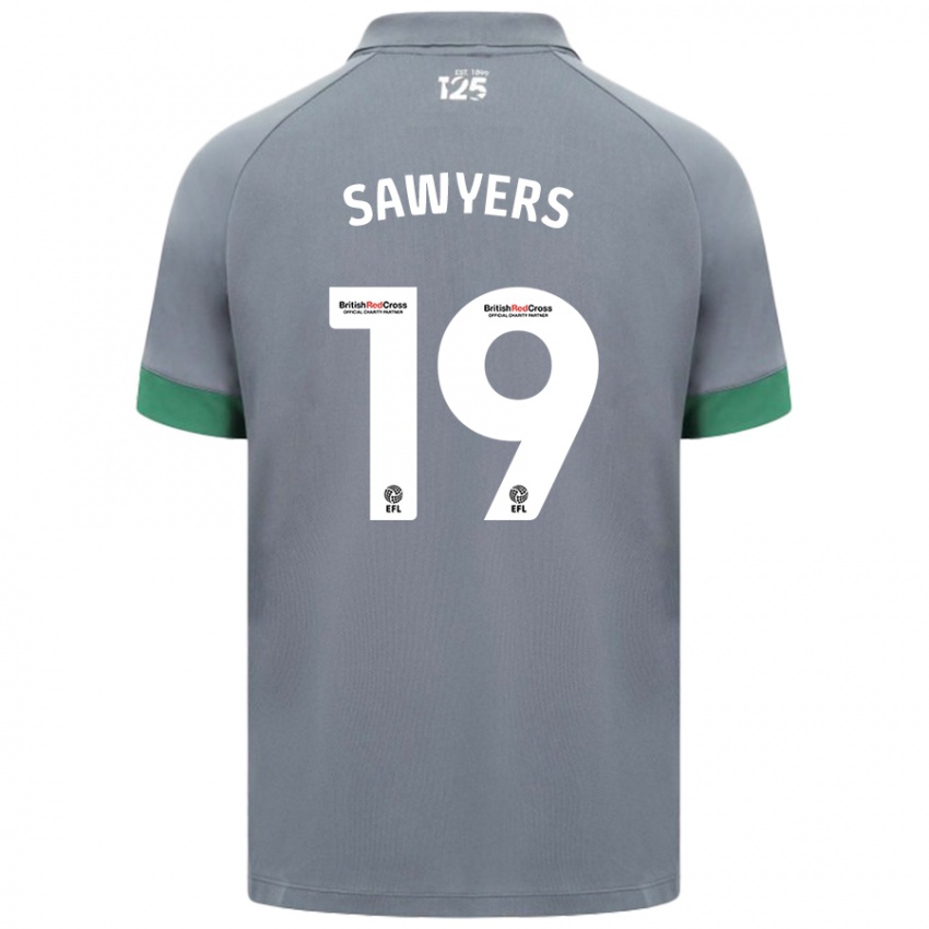 Heren Romaine Sawyers #19 Donkergrijs Uitshirt Uittenue 2024/25 T-Shirt