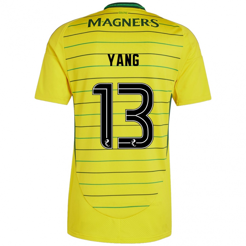 Heren Hyun-Jun Yang #13 Geel Uitshirt Uittenue 2024/25 T-Shirt