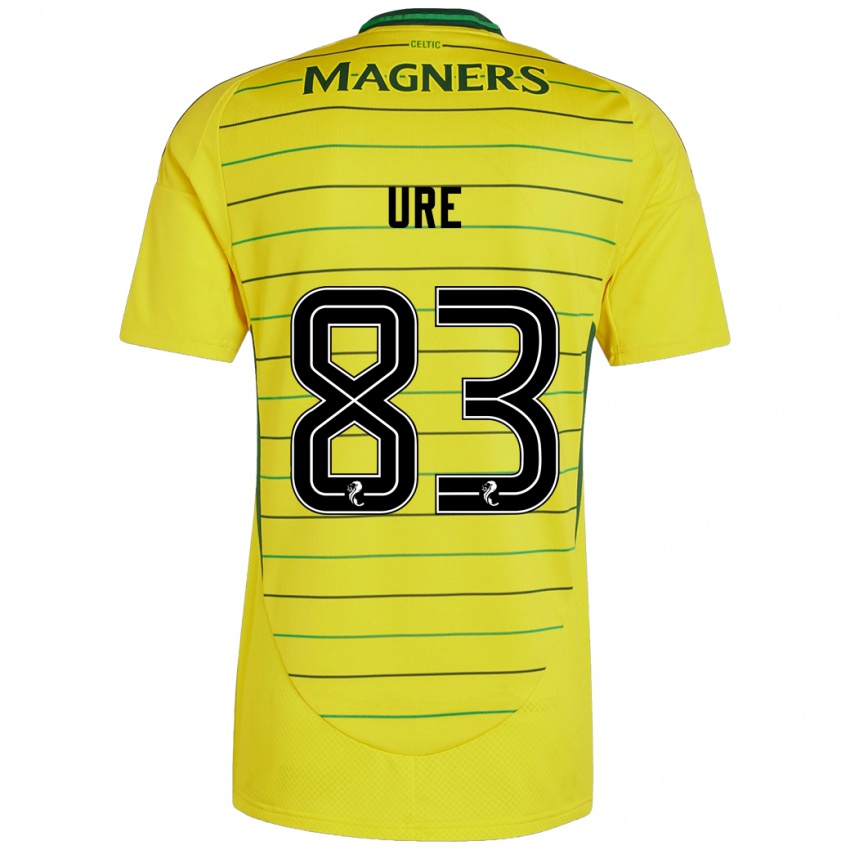 Heren Kyle Ure #83 Geel Uitshirt Uittenue 2024/25 T-Shirt