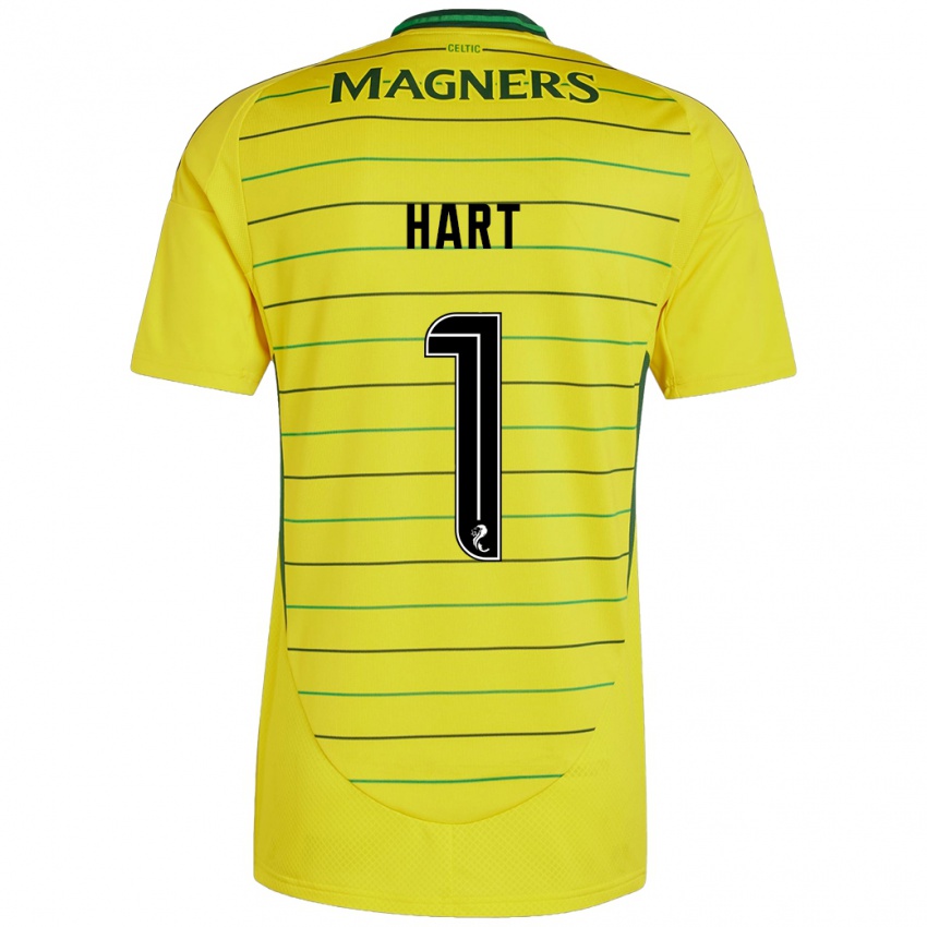 Heren Joe Hart #1 Geel Uitshirt Uittenue 2024/25 T-Shirt