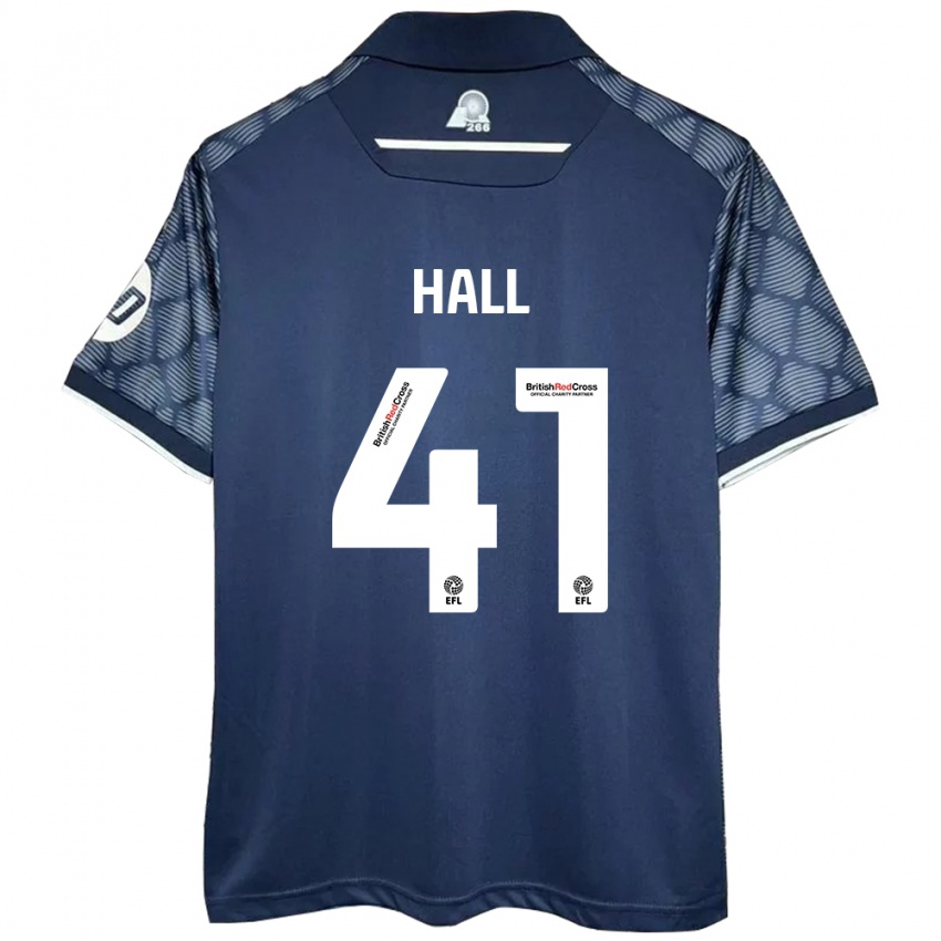 Heren Liam Hall #41 Zwart Uitshirt Uittenue 2024/25 T-Shirt