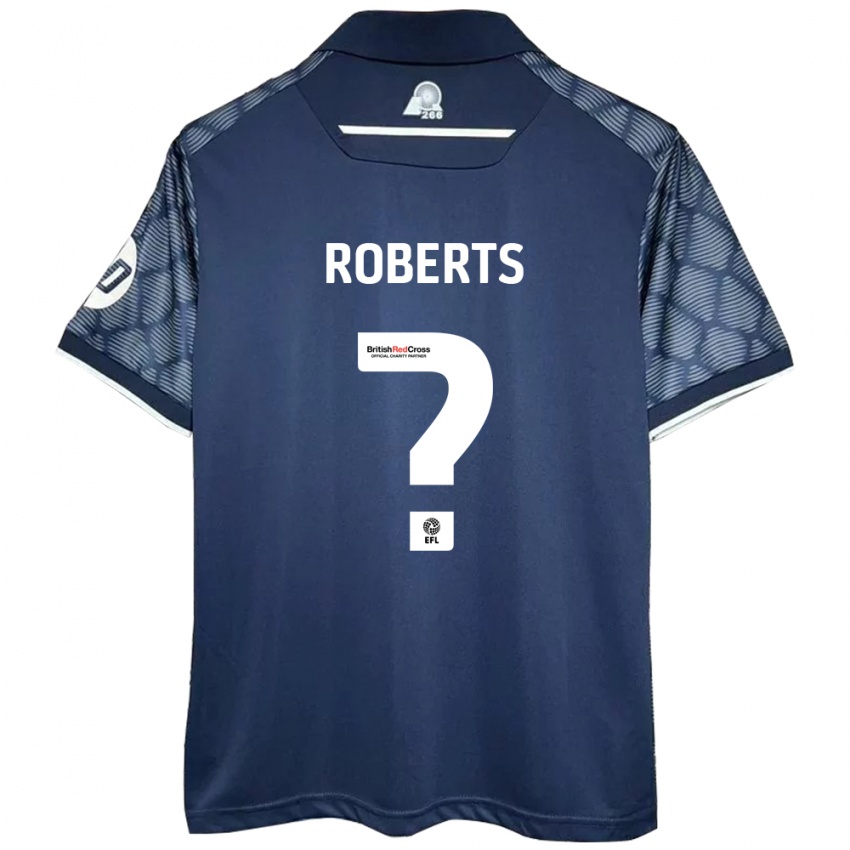 Heren Hari Roberts #0 Zwart Uitshirt Uittenue 2024/25 T-Shirt