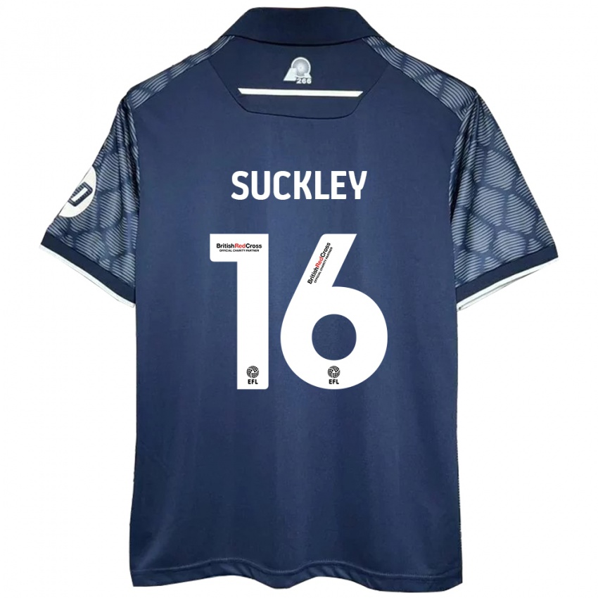 Heren Ava Suckley #16 Zwart Uitshirt Uittenue 2024/25 T-Shirt