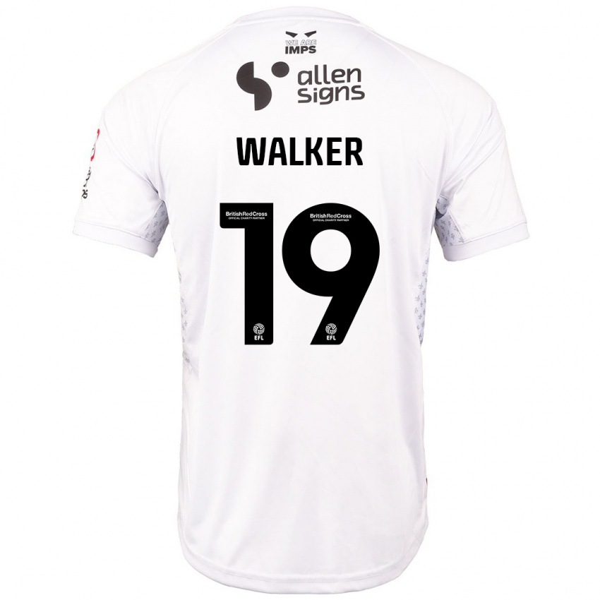 Heren Tyler Walker #19 Rood Wit Uitshirt Uittenue 2024/25 T-Shirt