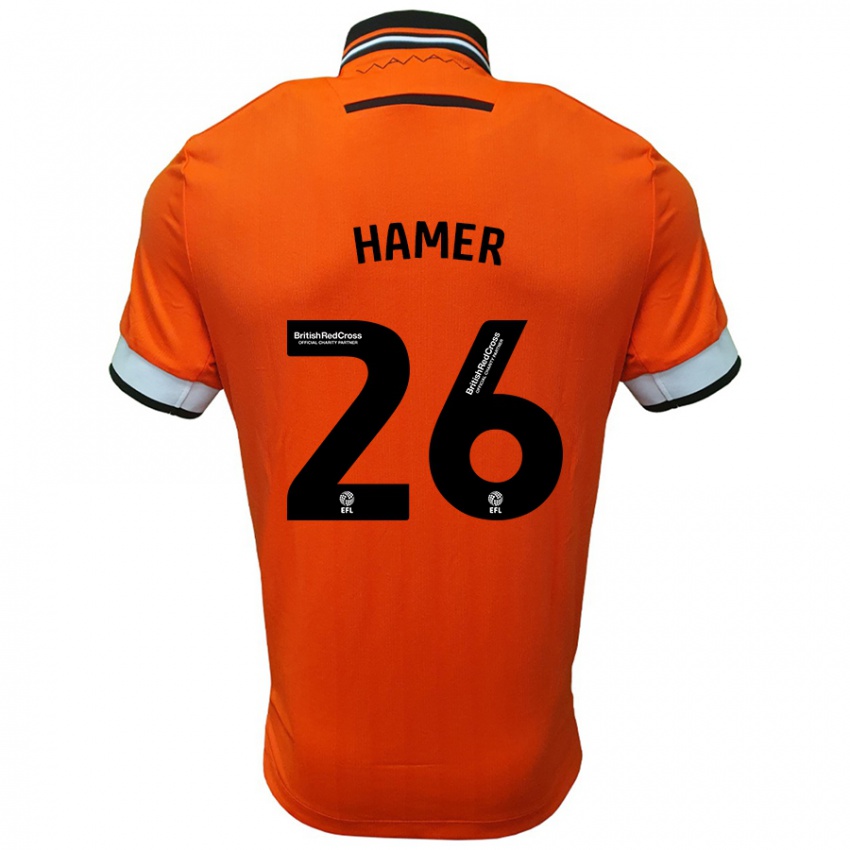 Heren Ben Hamer #26 Oranje Wit Uitshirt Uittenue 2024/25 T-Shirt